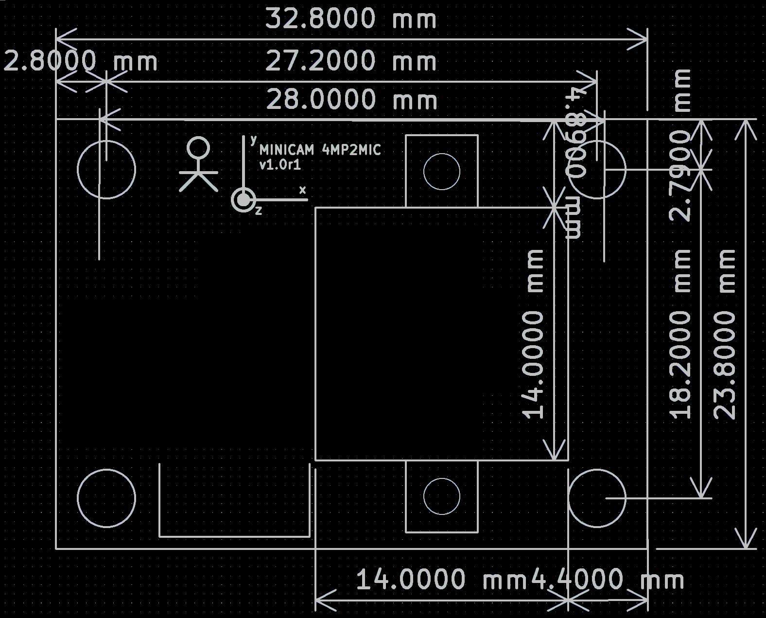 CAM0412R dimensions