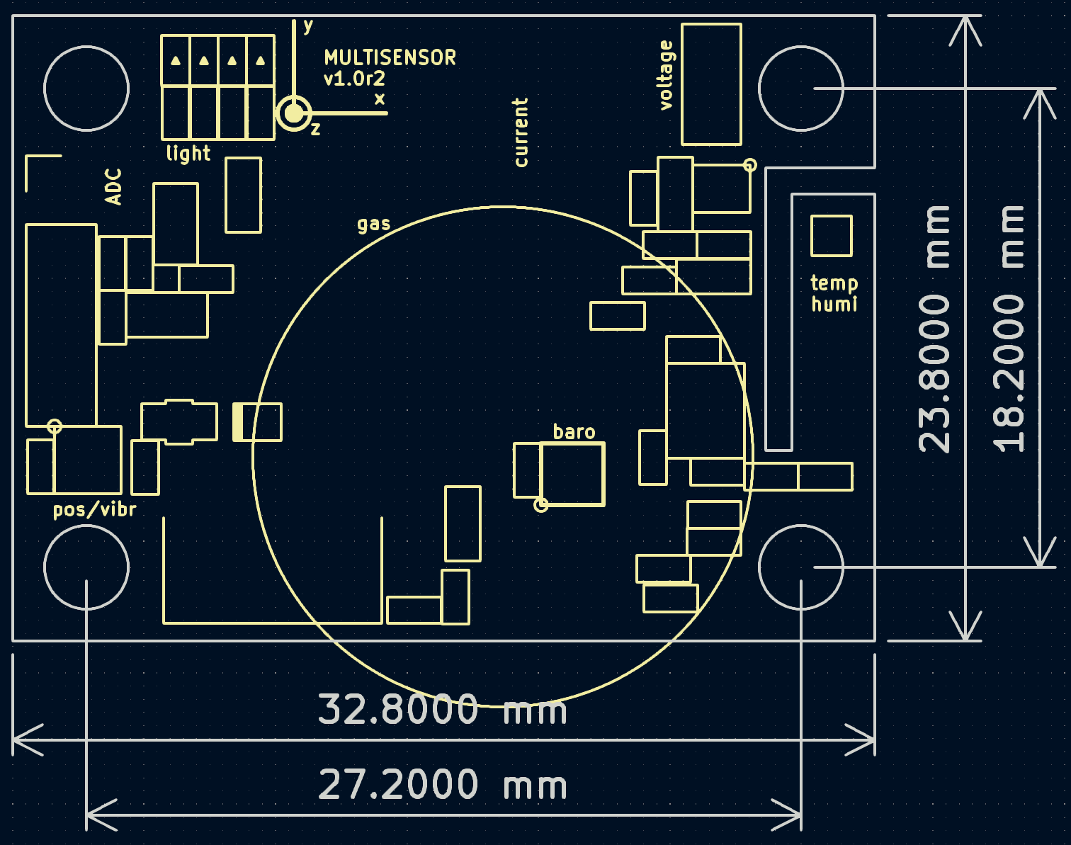 SM3324 · MULTI-SENSOR TOOLKIT dimensions